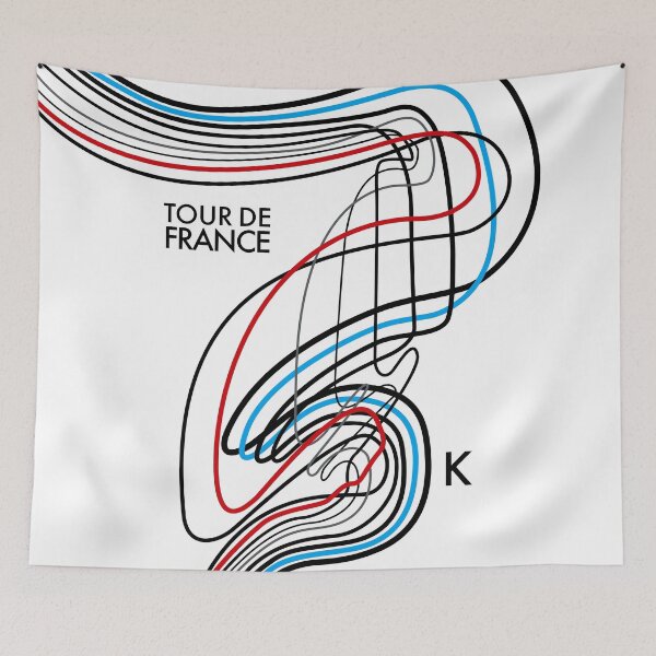 Item preview, Tour de France Vers White designed and sold by parissiArt.