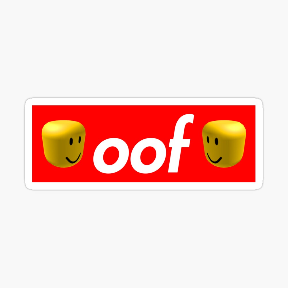Roblox Oof Poster By Hypetype Redbubble - roblox oof lightweight hoodie by hypetype