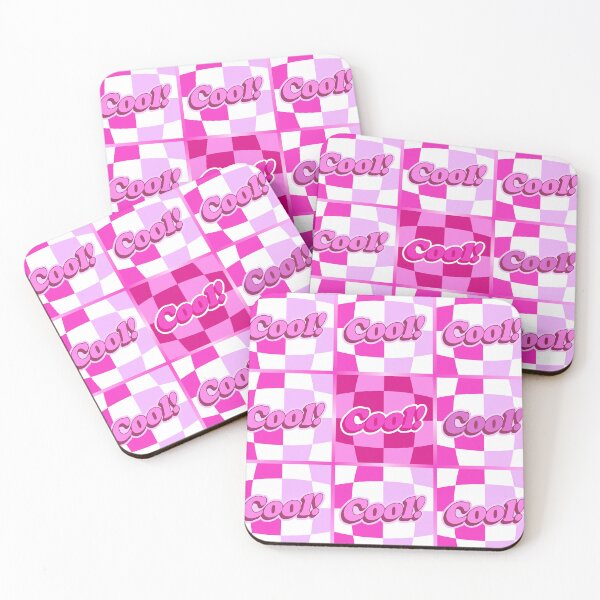 Item preview, Cool! (checkered pattern - pink) designed and sold by KLS01.