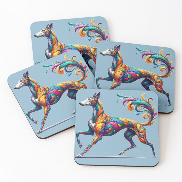 Item preview, Galgo Español in bright colors designed and sold by Berlini.