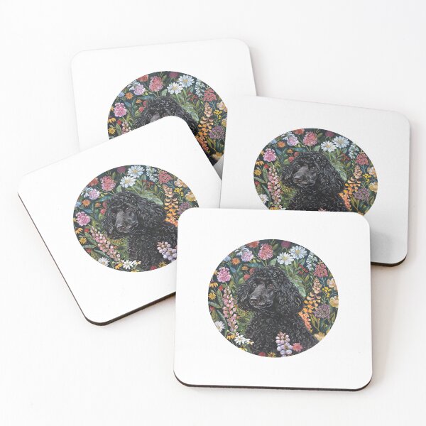 Item preview, Poodle in the garden designed and sold by FlowersColorful.