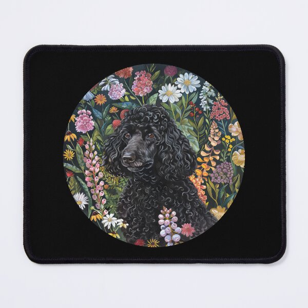 Item preview, Poodle in the garden designed and sold by FlowersColorful.