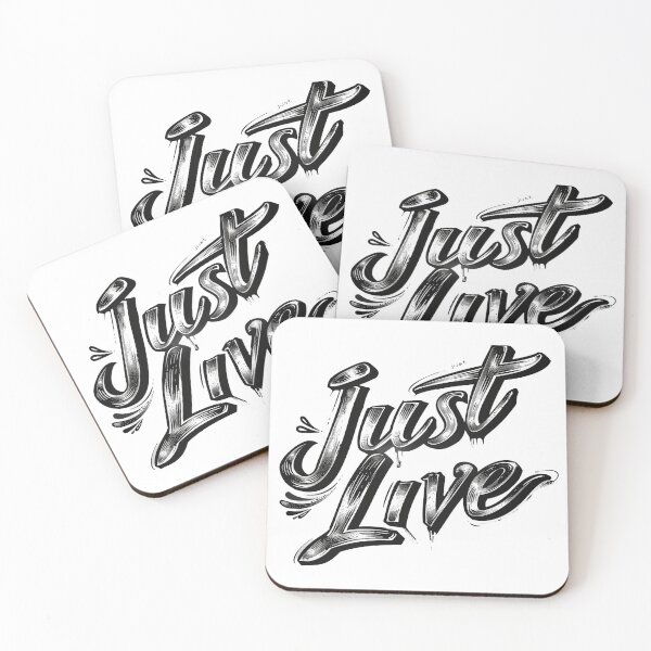 Item preview, Just Live positive message  designed and sold by adoxo.
