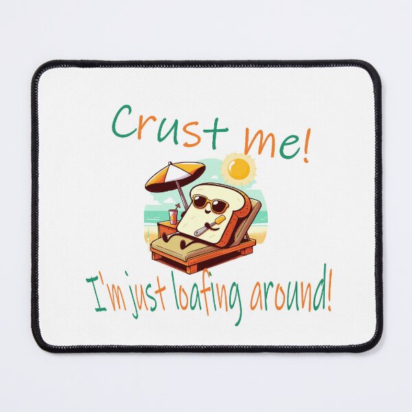 Item preview, Sunny Side Up: Relaxing Bread Slice Beach Day Illustration designed and sold by FarBeyound.