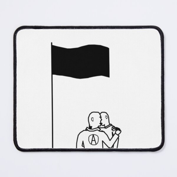 Item preview, what if we kissed under the anarchist flag designed and sold by Natty Warkentin.
