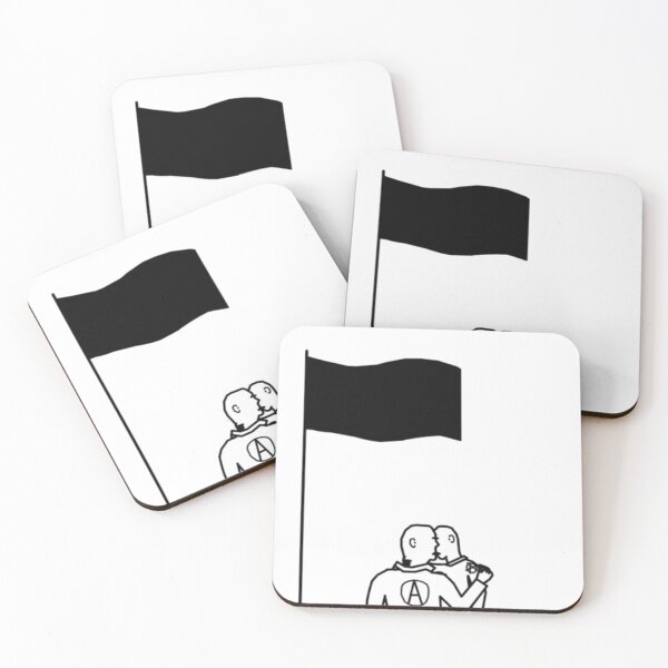 Item preview, what if we kissed under the anarchist flag designed and sold by Natty Warkentin.