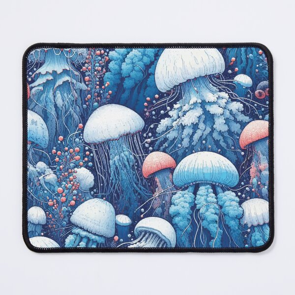 Item preview, Jellyfishes in Their Natural Habitat - Detailed Pattern Design designed and sold by EcoArtShop.