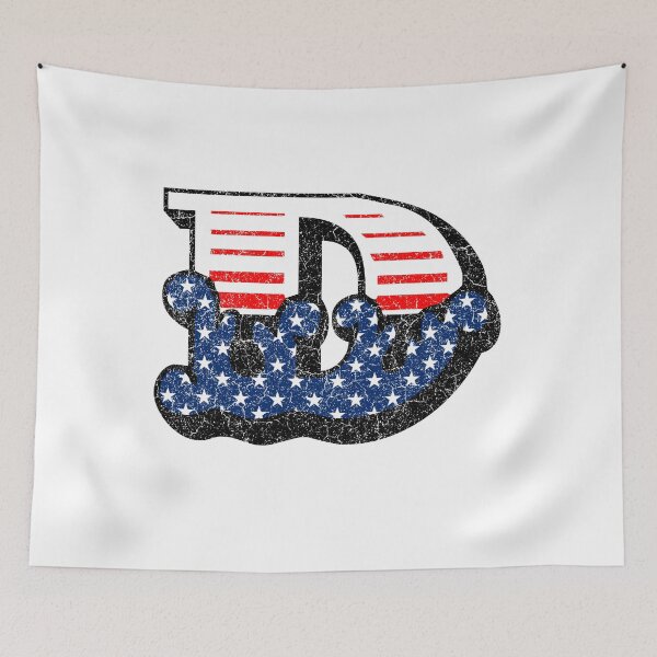 Item preview, D RETRO STYLE CAPITAL LETTER INITIAL T-SHIRT CLASSIC VINTAGE DISTRESSED STARS AND STRIPES AMERICAN USA FLAG AMERICA 4th JULY FONT LOGO TYPEFACE LETTERING TYPOGRAPHY MONOGRAM TEE designed and sold by prezziefactory.