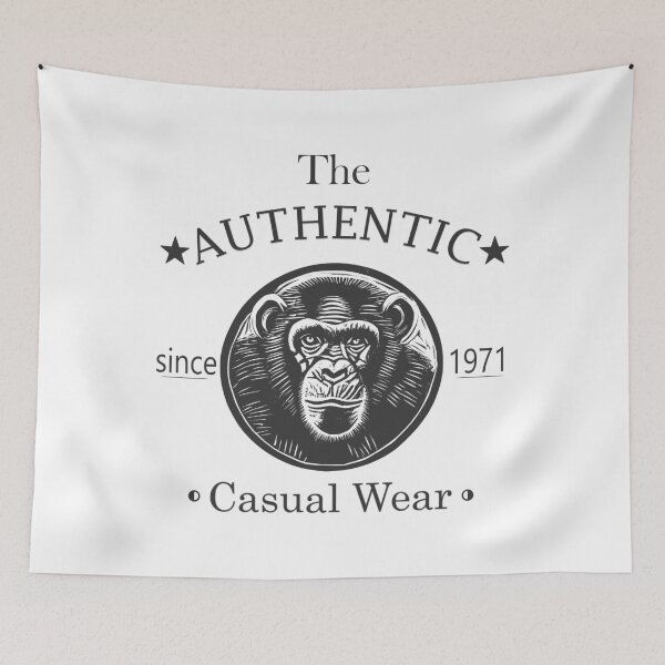 Item preview, Vintage Retro Chimp Face T-Shirt Logo  designed and sold by LZenDesigns.