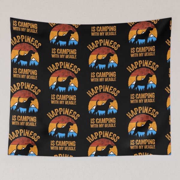Item preview, Vintage Happiness Is Camping With My Beagle designed and sold by Guarddogdrive.