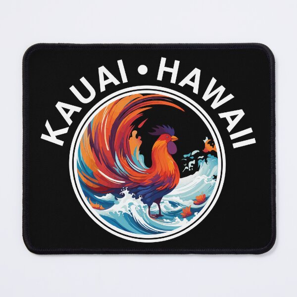 Item preview, Kauai Hawaii - Rooster (with White Lettering) designed and sold by VelvetRoom.