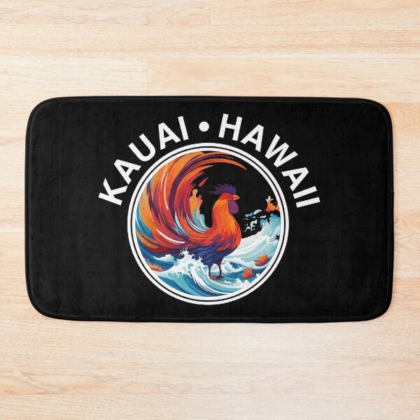 Item preview, Kauai Hawaii - Rooster (with White Lettering) designed and sold by VelvetRoom.
