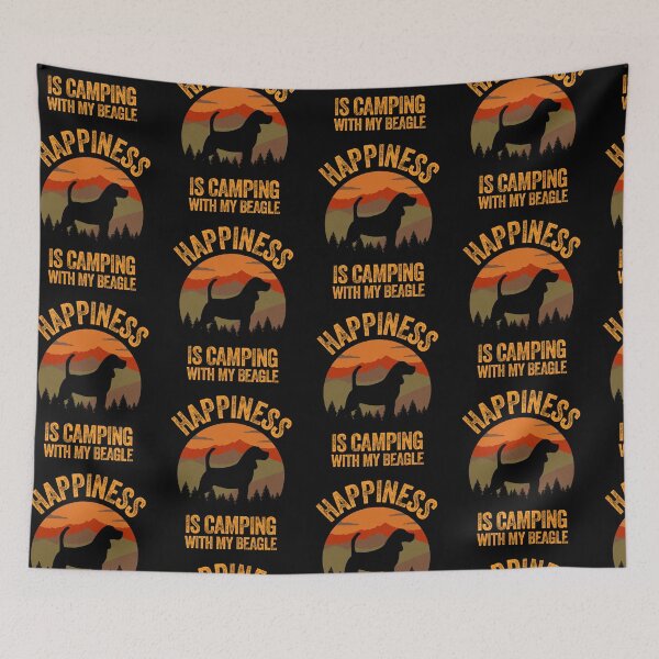Item preview, Vintage Country Happiness Is Camping With My Beagle designed and sold by Guarddogdrive.