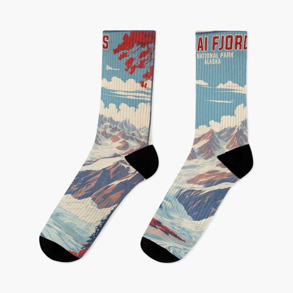 Item preview, Kenai Fjords National Park Alaska USA Vintage Travel Tourism  designed and sold by TravelersGems.