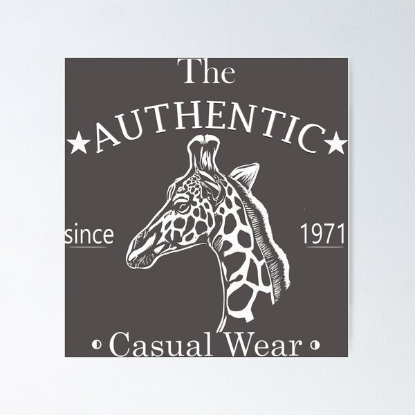 Item preview, Giraffe Head, The Authentic Casual Wear designed and sold by LZenDesigns.