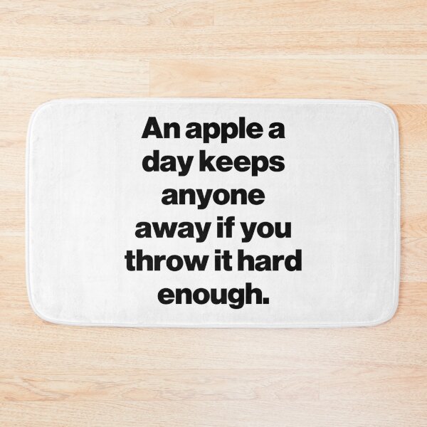 Item preview, An apple a day keeps anyone away if you throw it hard enough. designed and sold by SarahJisri.