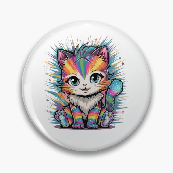 Item preview, colorful kitten designed and sold by bukajart.