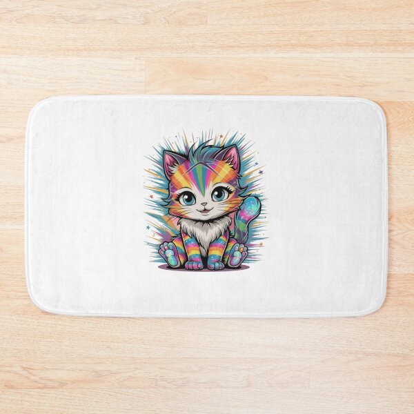 Item preview, colorful kitten designed and sold by bukajart.