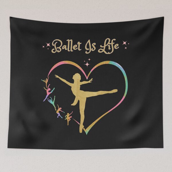 Item preview, Golden Ballet Dancer in Colorful Heart designed and sold by AlienOccupation.