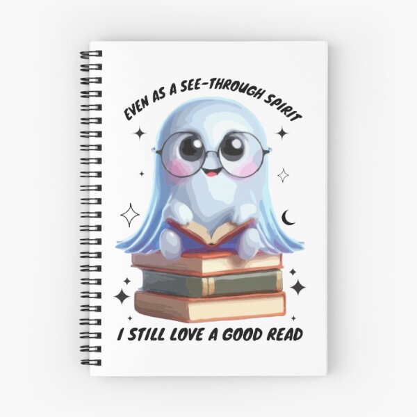 Item preview, Bookish Ghost: Even As A See-Through Spirit, I Still Love A Good Read designed and sold by printmala.