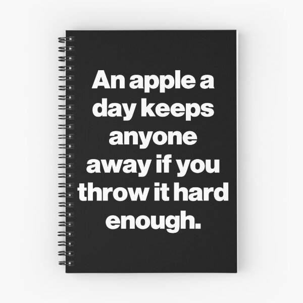 Item preview, An apple a day keeps anyone away if you throw it hard enough. V2 designed and sold by SarahJisri.