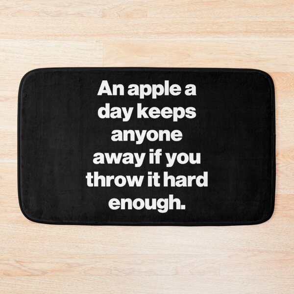 Item preview, An apple a day keeps anyone away if you throw it hard enough. V2 designed and sold by SarahJisri.