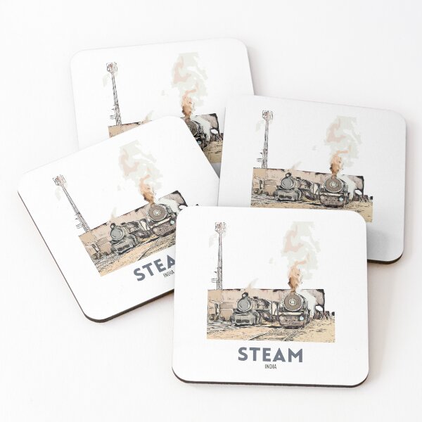 Item preview, Two steam trains, India designed and sold by Paul Rowland.