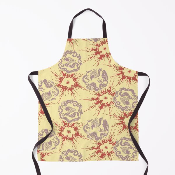 Item preview, Dragons and splattering cherry blossoms - Japanese seamless vintage pattern, design for spring and o-hanami time designed and sold by Japan Design Prints.