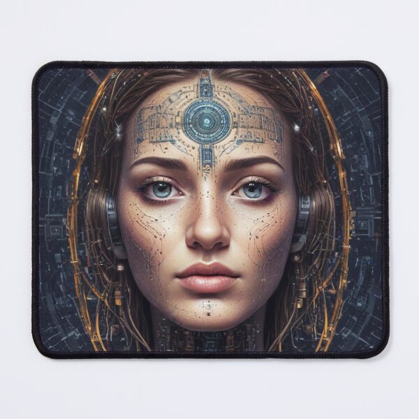 Item preview, Smart AI rock and metal concert design print designed and sold by Anshu3813.