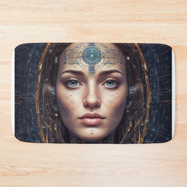 Item preview, Smart AI rock and metal concert design print designed and sold by Anshu3813.