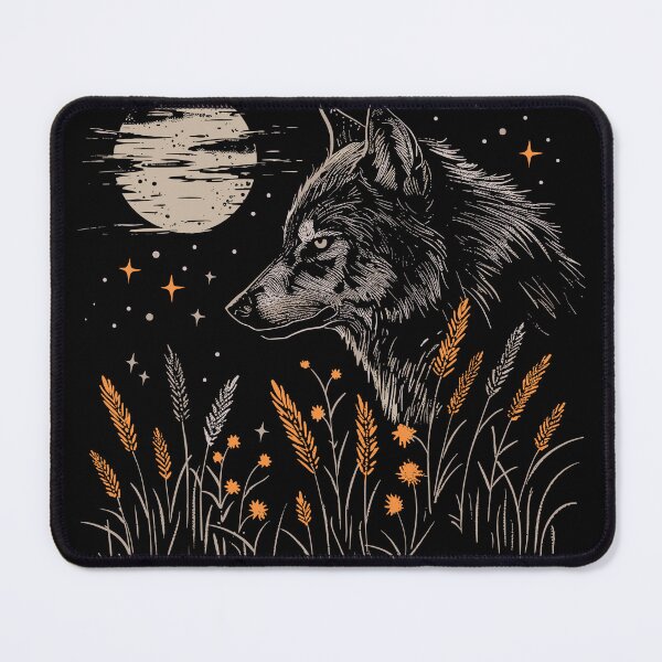 Item preview, Wolf, in the field, Howling at the Moon designed and sold by FloeC.