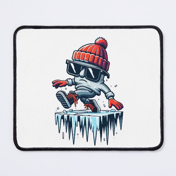 Item preview, Cool Beats: Stylish Iceberg Rapper with Winter Vibes Illustration designed and sold by FarBeyound.