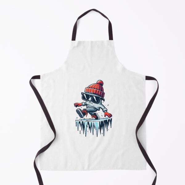 Item preview, Cool Beats: Stylish Iceberg Rapper with Winter Vibes Illustration designed and sold by FarBeyound.