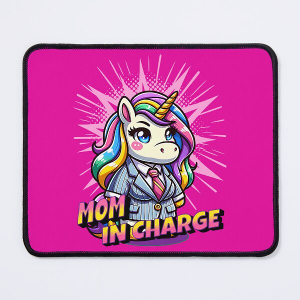 Item preview, Mom In Charge Unicorn designed and sold by RockBeeDesigns.