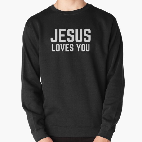 Vista previa del artículo con la obra «Jesús te ama-Camiseta cristiana», diseñado y vendido por Faithandpattern.