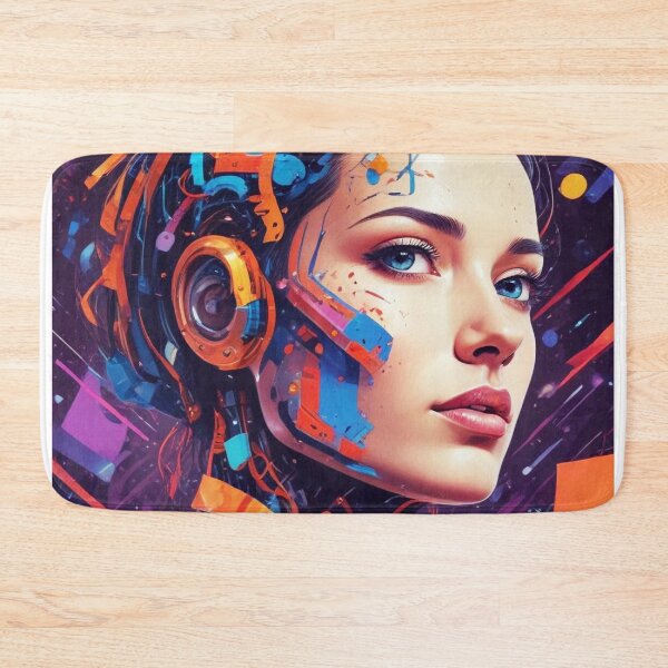 Item preview, Smart AI rock and metal concert design print designed and sold by Anshu3813.