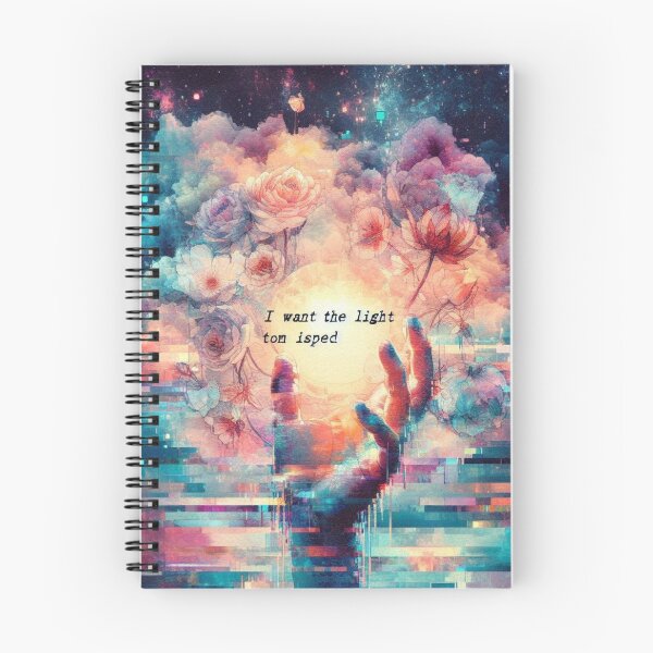 Item preview, Glitch Poetry: Burning Flower Bush with Hand Reaching for the Light designed and sold by Era-Swing.