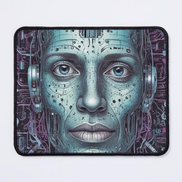 Item preview, Smart AI rock and metal concert design print designed and sold by Anshu3813.