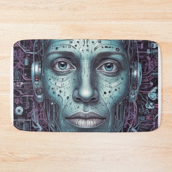 Item preview, Smart AI rock and metal concert design print designed and sold by Anshu3813.