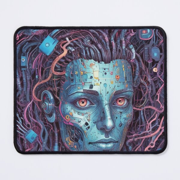 Item preview, Smart AI rock and metal concert design print designed and sold by Anshu3813.