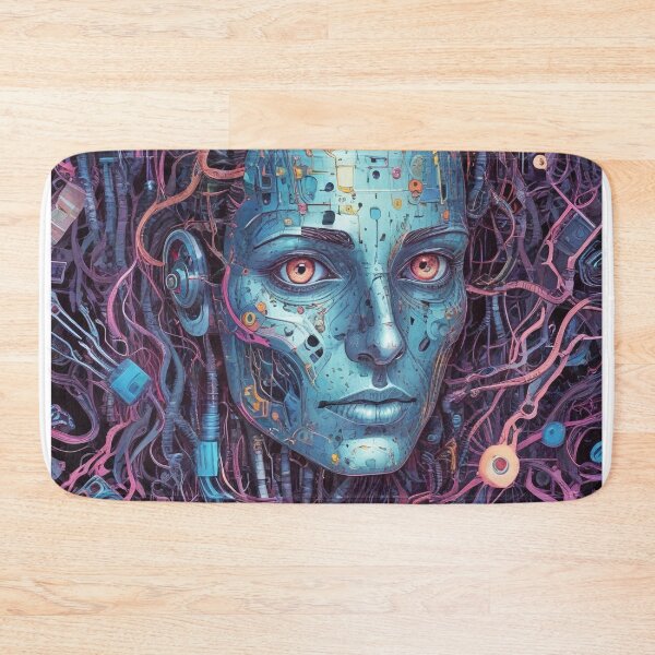 Item preview, Smart AI rock and metal concert design print designed and sold by Anshu3813.