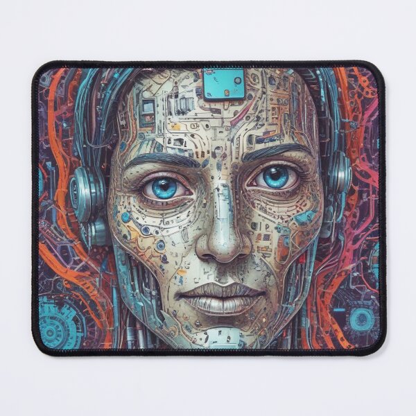 Item preview, Smart AI rock and metal concert design print designed and sold by Anshu3813.