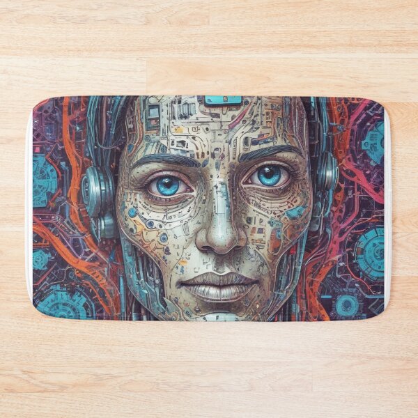 Item preview, Smart AI rock and metal concert design print designed and sold by Anshu3813.