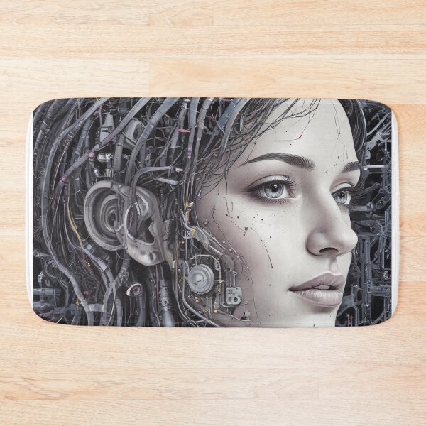 Item preview, Smart AI rock and metal concert design print designed and sold by Anshu3813.
