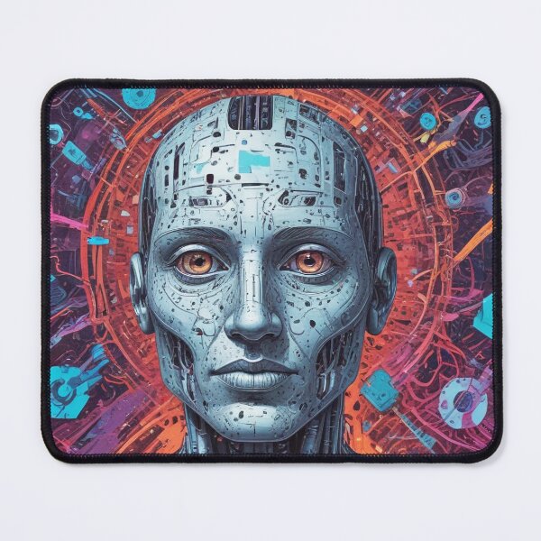 Item preview, Smart AI rock and metal concert design print designed and sold by Anshu3813.