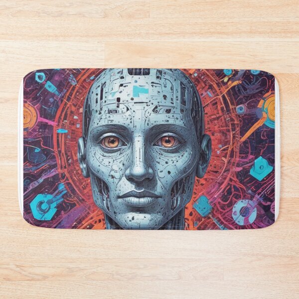 Item preview, Smart AI rock and metal concert design print designed and sold by Anshu3813.
