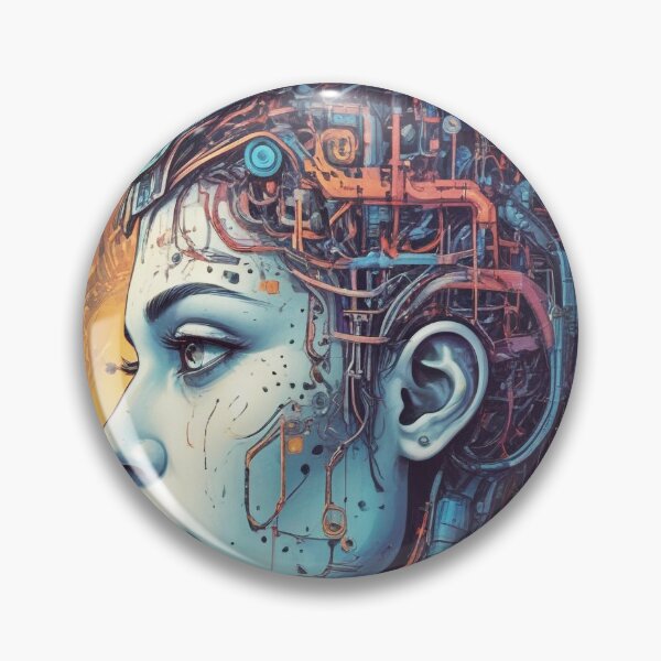 Item preview, Smart AI rock and metal concert design print designed and sold by Anshu3813.