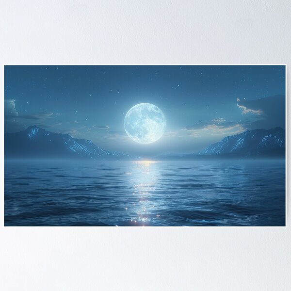 Item preview, Flathead Lake at Night designed and sold by OccultDreams.