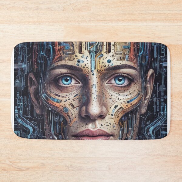 Item preview, Smart AI rock and metal concert design print designed and sold by Anshu3813.