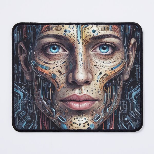 Item preview, Smart AI rock and metal concert design print designed and sold by Anshu3813.